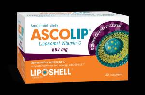 ASCOLIP® liposomalna witamina C  500mg 30 sasz. czarna porzeczka 
