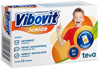 Vibovit Junior o smaku pomarańczowym 44 saszetki