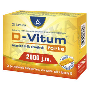 D-Vitum Forte 2000 j.m x 36 kapsułek