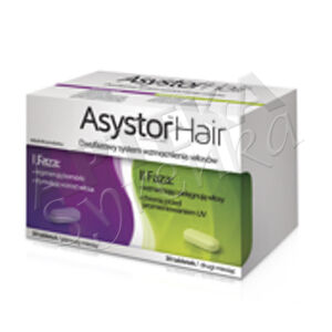 Asystor Hair dwufazowy system wzmacniający włosy 2 x 30 tabletek