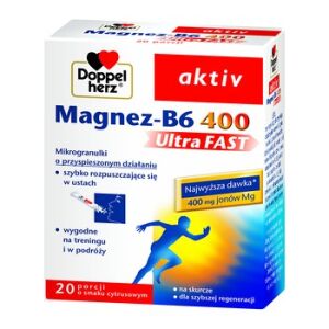 Doppelherz aktiv Magnez-B6 UltraFAST 20 saszetek