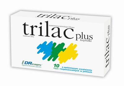 Trilac Plus kapsułkitwarde 10 kapsułki(blister.)