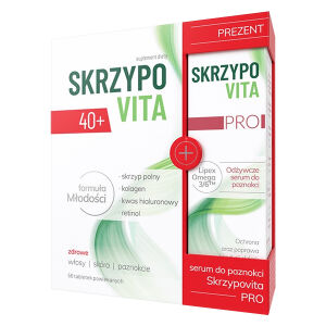 Skrzypovita 40+ 56 tabletek + Serum do paznokci