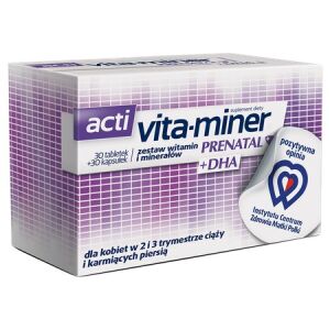 Vita-miner Prenatal+ DHA x 30+30 tabletek