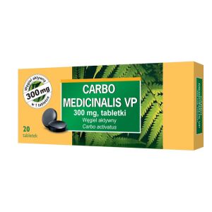 Carbo medicinalis 300mg x 20 tabletek 